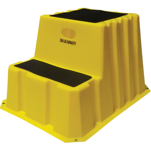 Nestable Industrial Step Stools, 2 Steps, 32-3/4" x 25-3/4" x 20-1/2" High Rock Safety Industrial Ltd