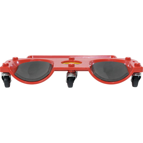 Socle roulant pour les genoux, Plastique, Rouge, Capacit&eacute; 350 lb Rock Safety Industrial Ltd