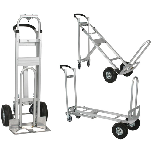 Three-Position Spartan III Convertible Hand Truck, Aluminum, 750 lbs. Capacity Rock Safety Industrial Ltd