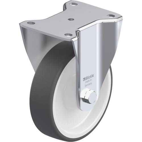 Roulette, Fixe, 6-5/16" (160,3375 mm), Polyur&eacute;thane, 1210 lb (550 kg) Rock Safety Industrial Ltd