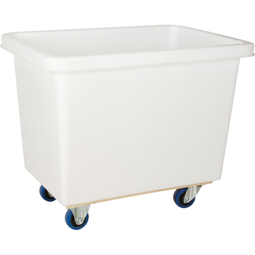 Tapered Wall Box Truck, White Polyethylene, 33" L x 20" W x 29" H, 7 cu. ft. Volume, 600 lbs. Capacity Rock Safety Industrial Ltd