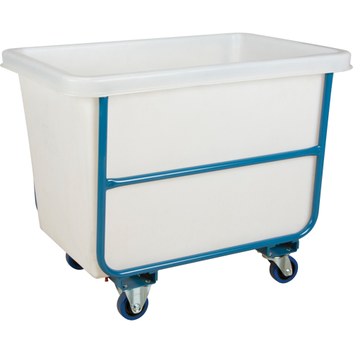 Tapered Wall Box Truck, White Polyethylene, 39" L x 27" W x 31" H, 12 cu. ft. Volume, 1000 lbs. Capacity Rock Safety Industrial Ltd