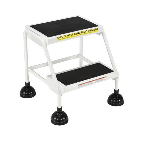 &eacute;chelles Stop-Step, 2 marches, Largeur de la marche 16", Hauteur de la plateforme 18-9/16", Acier Rock Safety Industrial Ltd