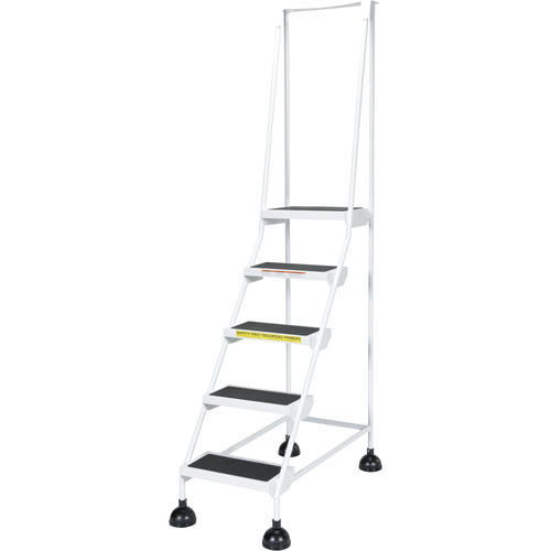 &eacute;chelles Stop-Step pour travaux l&eacute;gers, 5 marches, Largeur de la marche 16", Hauteur de la plateforme 47-11/16", Acier Rock Safety Industrial Ltd