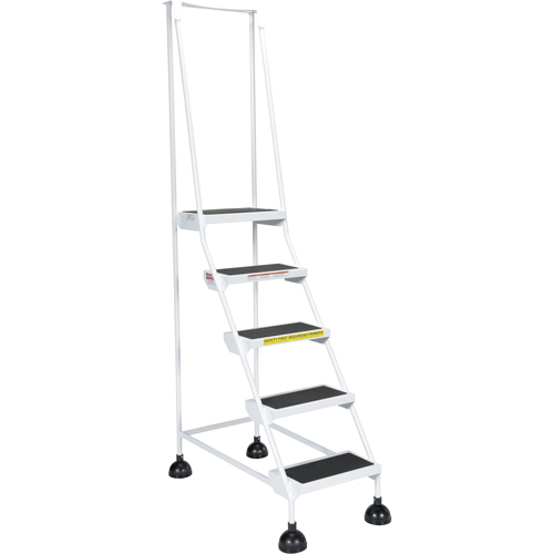 &eacute;chelles Stop-Step pour travaux l&eacute;gers, 5 marches, Largeur de la marche 16", Hauteur de la plateforme 47-11/16", Acier Rock Safety Industrial Ltd