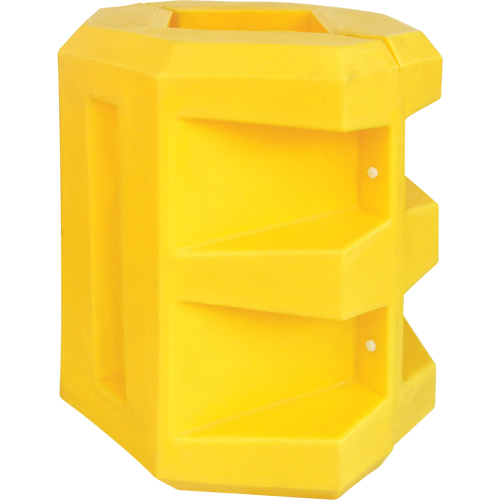 Protecteur de colonne courte, Ouverture int&eacute;rieure 6" x 6", 24" lo x 24" la x 24" h, Jaune Rock Safety Industrial Ltd