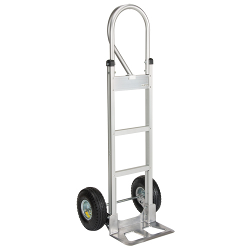 Knocked Down Hand Truck, P-Handle Handle, Aluminum, 52-1/8" Height, 500 lbs. Capacity Rock Safety Industrial Ltd