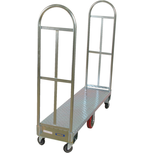 Chariot &agrave; plateforme U-Boat, 60" lo x 18" la x Capacit&eacute; 1750 lb, Roues en Polyur&eacute;thane Rock Safety Industrial Ltd