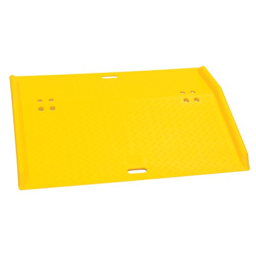Rampe de quai de chargement portable en poly pour diable, Capacit&eacute; de charge 750 lb, 36" lo x 48" la x 5" h Rock Safety Industrial Ltd