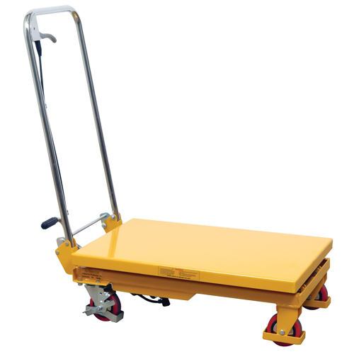 Hydraulic Scissor Lift Table, 17.75" L x 27.5" W/27-1/2" L x 17-3/4" W, Steel, 330 lbs. Capacity Rock Safety Industrial Ltd