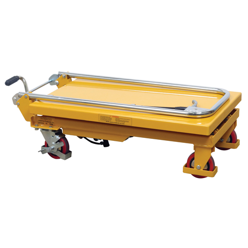 Hydraulic Scissor Lift Table, 17.75" L x 27.5" W/27-1/2" L x 17-3/4" W, Steel, 330 lbs. Capacity Rock Safety Industrial Ltd
