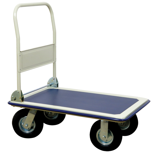 Chariot &agrave; plateforme avec poign&eacute;e pliante, Acier, 660 lb, 35" lo x 23" la, Hauteur 43,5" Rock Safety Industrial Ltd
