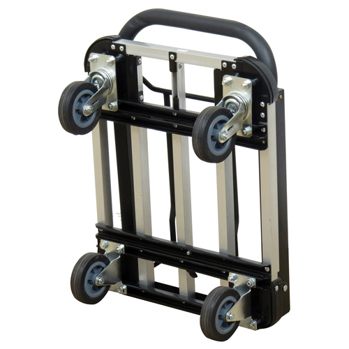 Chariot &agrave; plateforme avec poign&eacute;e pliante, Aluminium, 300 lb, 28" lo x 16" la, Hauteur 37,75" Rock Safety Industrial Ltd