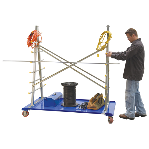 Chariot &agrave; cadre en A pour barres et tuyaux, Acier, 36-3/4" la x 73-3/4" p x 72-1/2" h, Capacit&eacute; de 2000 lb Rock Safety Industrial Ltd