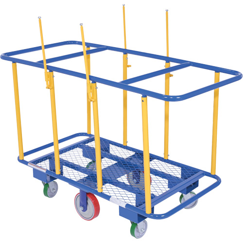 Chariot horizontal pour panneaux, 63-7/16" x 28-1/2" x 40-15/16", Capacit&eacute; 2000 lb Rock Safety Industrial Ltd