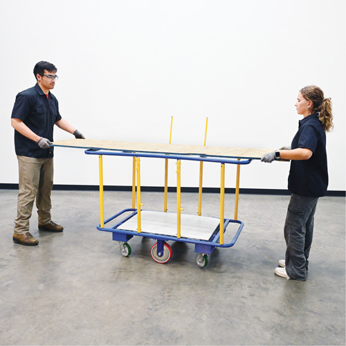 Chariot horizontal pour panneaux, 63-7/16" x 28-1/2" x 40-15/16", Capacit&eacute; 2000 lb Rock Safety Industrial Ltd