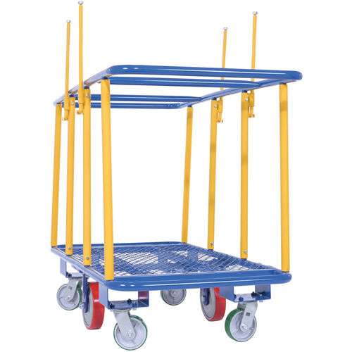 Chariot horizontal pour panneaux, 63-7/16" x 28-1/2" x 40-15/16", Capacit&eacute; 2000 lb Rock Safety Industrial Ltd