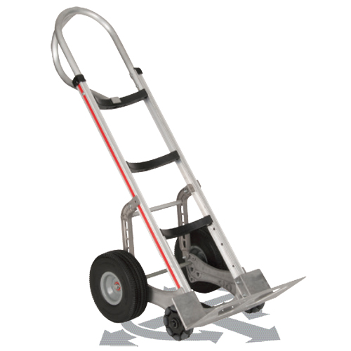 Diable autostabilisant, Prise En P, Aluminium, Hauteur de 55'', Capacit&eacute; 500 lb Rock Safety Industrial Ltd