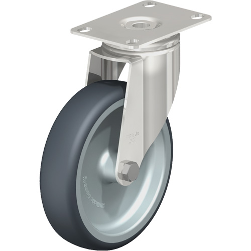 Roulette, Pivotant, 5" (127 mm), &eacute;lastom&egrave;re de caoutchouc thermoplastique, 265 lb (120 kg) Rock Safety Industrial Ltd