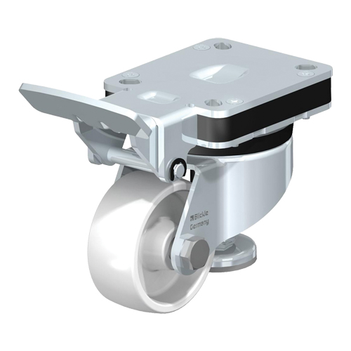 Roulette de forte &eacute;paisseur, Pivotant, 3-1/4" (82,5 mm), Acier, 505 lb (230 kg) Rock Safety Industrial Ltd