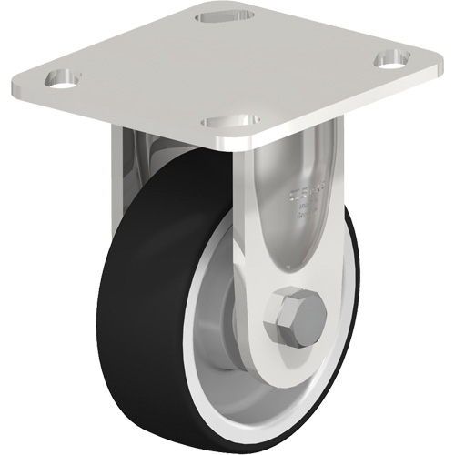 Roulette, Fixe, 4" (101,6 mm), Caoutchouc, 330 lb (150 kg) Rock Safety Industrial Ltd