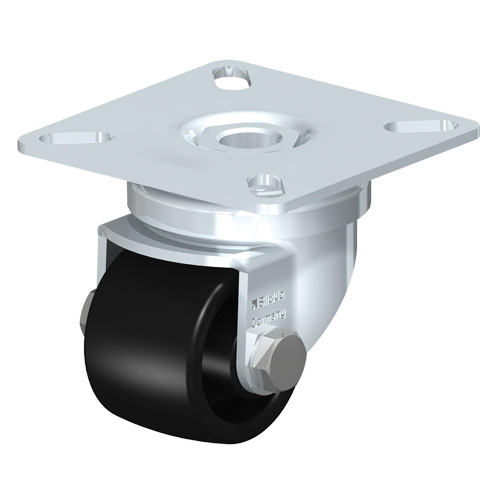 Roulette surbaiss&eacute;e, Pivotant, 1-3/8" (35 mm), Nylon, 165 lb (75 kg) Rock Safety Industrial Ltd
