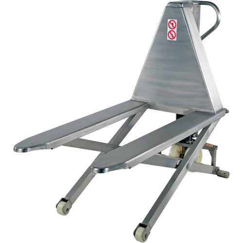 Pallet Lift Table, 45" L x 26-3/4" W, Stainless Steel, 2000 lbs. Capacity Rock Safety Industrial Ltd