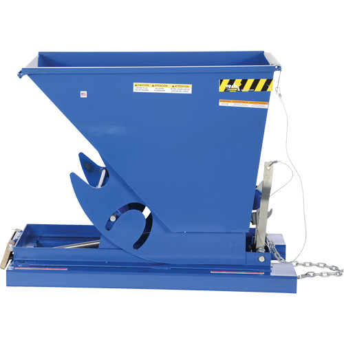 Conteneur autobasculeur, Acier, 1/3 vg³, Bleu Rock Safety Industrial Ltd