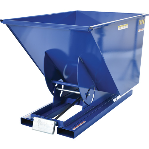 Conteneur autobasculeur, Acier, 1 vg³, Bleu Rock Safety Industrial Ltd