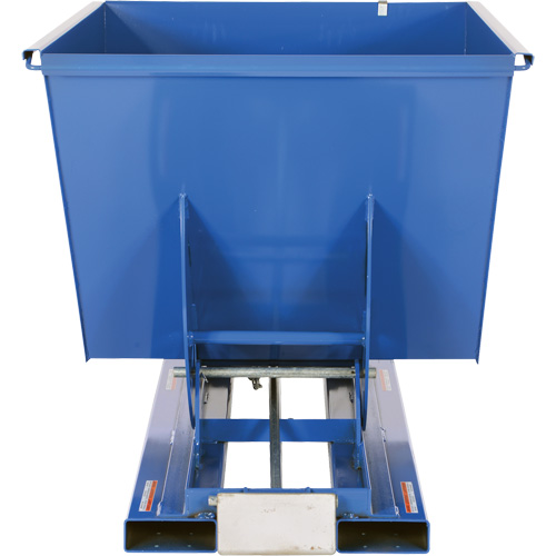 Conteneur autobasculeur, Acier, 1-1/2 vg³, Bleu Rock Safety Industrial Ltd