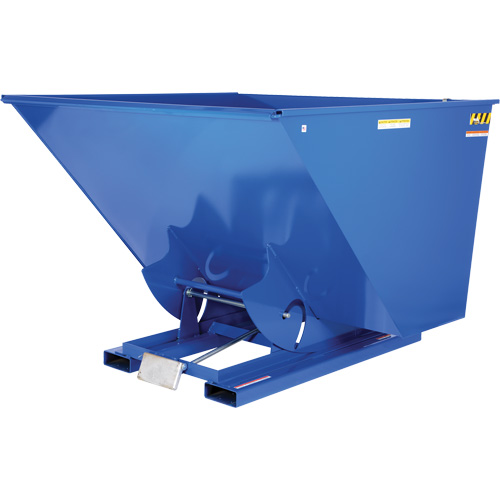 Conteneur autobasculeur, Acier, 2-1/2 vg³, Bleu Rock Safety Industrial Ltd