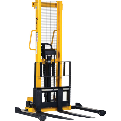 Manual Hydraulic Stacker, Hand Pump Operated, 2000 lbs. Capacity, 35" Max Lift Rock Safety Industrial Ltd