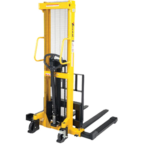 Manual Hydraulic Stacker, Hand Pump Operated, 2000 lbs. Capacity, 35" Max Lift Rock Safety Industrial Ltd