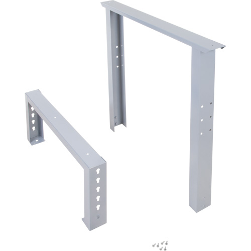 Pattes d'&eacute;tabli pour service industriel, Acier, 30" p x 34" h, Simple Rock Safety Industrial Ltd
