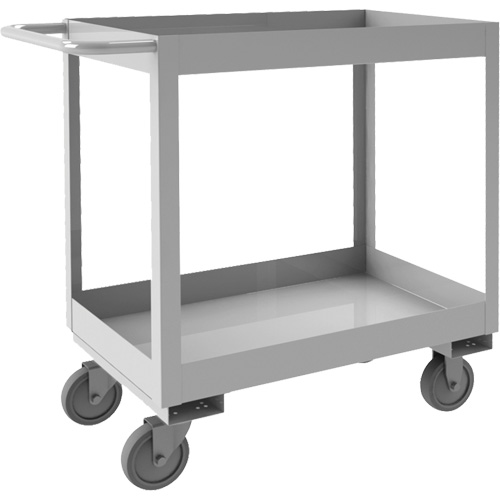 Chariot avec tablettes de calibre industriel, 2 Tiers, 16" la x 34" h x 36-7/16" p, Capacit&eacute; 600 lb Rock Safety Industrial Ltd