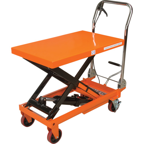Hydraulic Scissor Lift Table, 32" L x 19-3/4" W, Steel, 660 lbs. Capacity Rock Safety Industrial Ltd