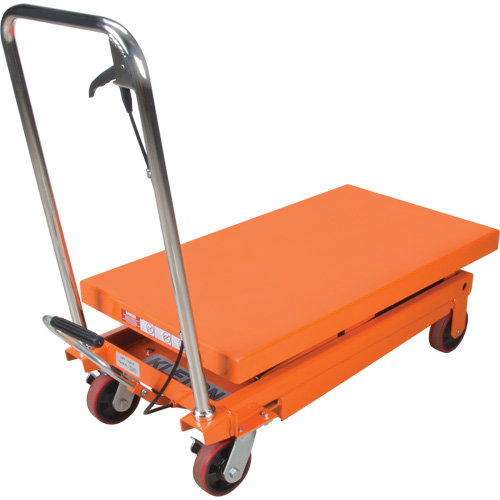 Hydraulic Scissor Lift Table, 35-3/4" L x 19-3/4" W, Steel, 770 lbs. Capacity Rock Safety Industrial Ltd