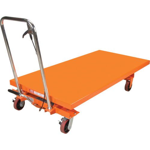 Hydraulic Scissor Lift Table, 63" L x 31-1/2" W, Steel, 1100 lbs. Capacity Rock Safety Industrial Ltd
