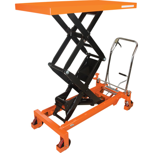 Table &eacute;l&eacute;vatrice &agrave; ciseaux hydraulique, 48" lo x 24" la, Acier, Capacit&eacute; 1540 lb Rock Safety Industrial Ltd