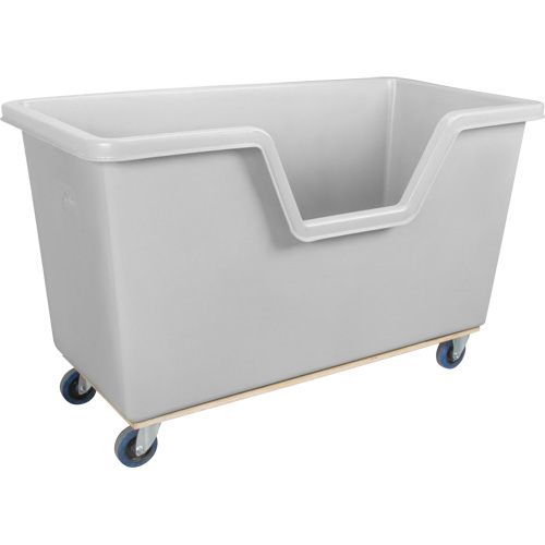 Easy Access Box Truck, Polyethylene, 63" L x 34-1/4" W x 38-1/2" H, 24 cu. ft. Volume, 1200 lbs. Capacity Rock Safety Industrial Ltd