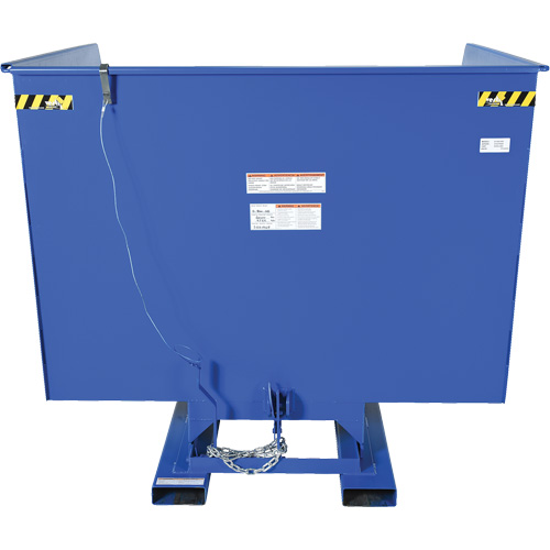 Conteneur autobasculeur, Acier, 4 vg³, Bleu Rock Safety Industrial Ltd