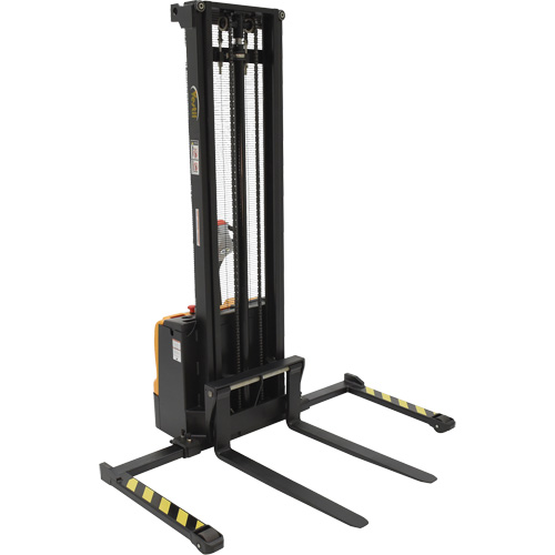 Double Mast Stacker, Electric Operated, 2200 lbs. Capacity, 150" Max Lift Rock Safety Industrial Ltd