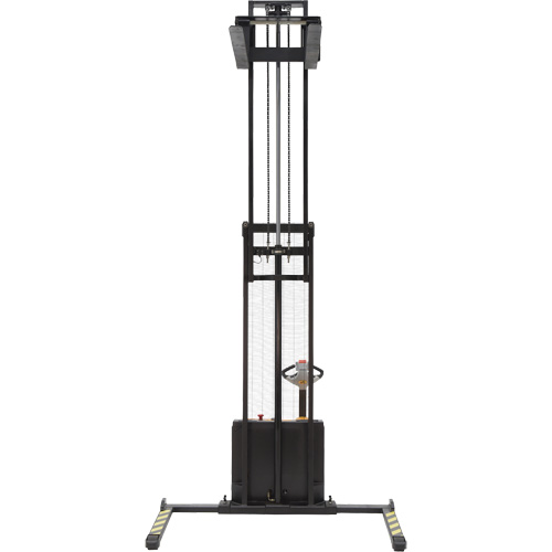 Double Mast Stacker, Electric Operated, 2200 lbs. Capacity, 150" Max Lift Rock Safety Industrial Ltd
