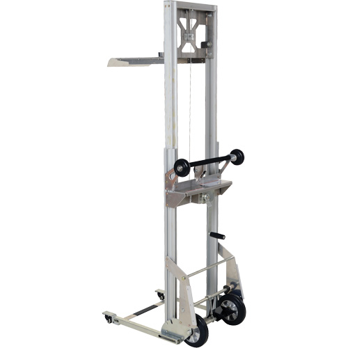 Appareil de levage portatif en aluminium, M&eacute;canisme Pompe au pied, Capacit&eacute; de 200 lb, Levage max de 61" Rock Safety Industrial Ltd