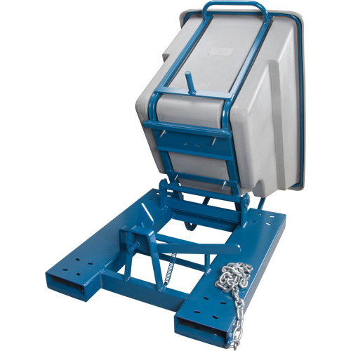 Conteneurs autobasculeurs, Poly&eacute;thyl&egrave;ne, 5/8 vg³, Gris Rock Safety Industrial Ltd