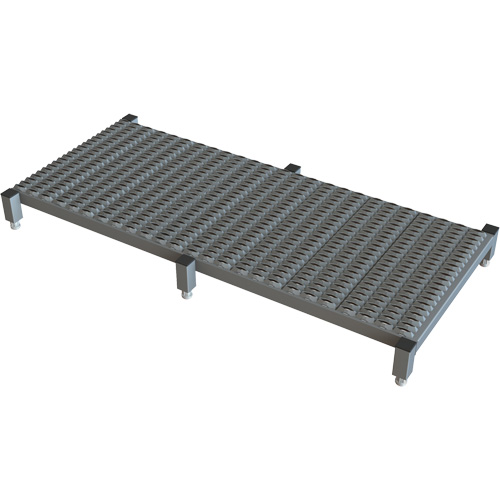 Plateforme de travail en une &eacute;tape &agrave; hauteur r&eacute;glable, 24" la x 59" pr, Capacit&eacute; de 800 lb, Enti&egrave;rement soud&eacute; Rock Safety Industrial Ltd