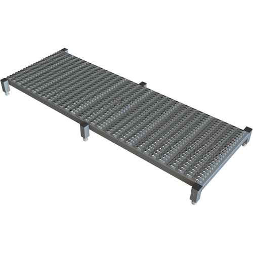 Plateforme de travail en une &eacute;tape &agrave; hauteur r&eacute;glable, 24" la x 71" pr, Capacit&eacute; de 800 lb, Enti&egrave;rement soud&eacute; Rock Safety Industrial Ltd