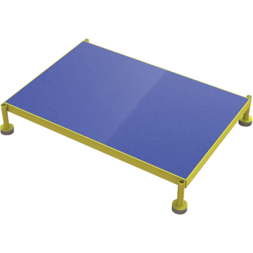 Plateforme de travail en une &eacute;tape &agrave; hauteur r&eacute;glable, 24" la x 36" pr, Capacit&eacute; de 800 lb, Enti&egrave;rement soud&eacute; Rock Safety Industrial Ltd