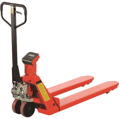 Eco Weigh-Scale Pallet Truck, 48" L x 27" W, 4400 lbs. Cap. Rock Safety Industrial Ltd