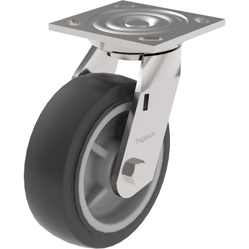 Roulette &agrave; usage moyen de s&eacute;rie 21, Pivotant, 4" (101,6 mm), Polypropyl&egrave;ne, 500 lb (227 kg) Rock Safety Industrial Ltd